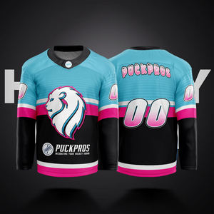 Custom Ice Hockey Uniform Professional Team Jersey Personalized Name and Number Stitched <b>Details</b> Breathable Performance Athletic - Product Image 2