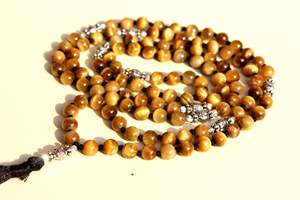 Collar Mala Anudado con Cuentas de Ojo de Tigre Unisex, Piedra de Cristal Curativa Natural para Yoga, Regalo Perfecto para Hombre y Mujer, 108 - Product Image 5