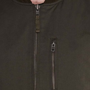 High Quality 2026 Hot Selling New Fashion Men's Canvas Stand Collar Front Logo Winter Lightweight Waterproof Windproof Jacket - Product Image 4