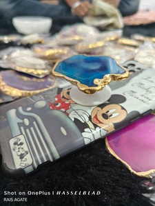 Natural Agate Stone Pop Up <b>Phone</b> Grip <b>Holder</b> Adhesive <b>Phone</b> Stand <b>Finger</b> Grip Mobile <b>Phone</b> Accessory Wholesale - Product Image 3