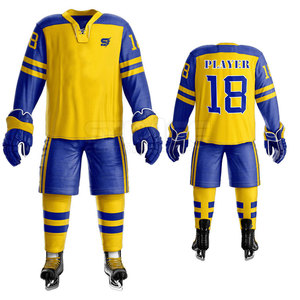 Uniforme de Hockey sobre Hielo de Nuevo Estilo, Transpirable, Ligero y Ecológico, de Alta Calidad, 100% Poliéster, Servicio OEM en Venta - Product Image 2