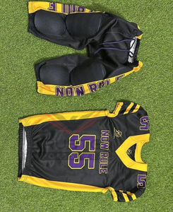 Conjunto de Uniforme de Fútbol Americano de Manga Corta, Secado Rápido y Transpirable, con Impresión por Sublimación Personalizable, Servicio OEM - Product Image 6