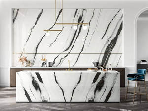 Best Quality Panda White Marble <b>Slabs</b> Tiles Blocks in India Modern Design Polished Surface for Hotel Applications - Product Image 5