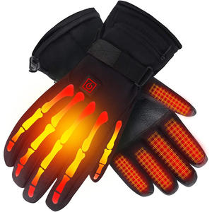 Gants d'hiver personnalisés de la meilleure qualité en gros Gants de ski chauffants en cuir avec batterie rechargeable Caractéristiques thermiques étanches - Product Image 1