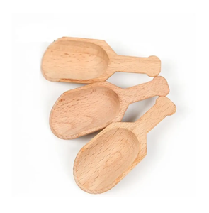 Cuillère en bois à prix bon marché Mini cuillère à mesurer pour pulser la farine et le riz à poignée Thik - Product Image 4