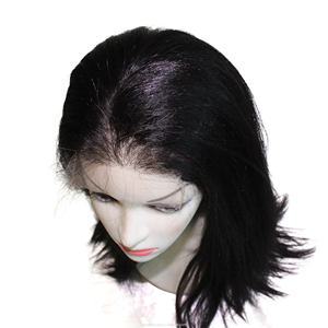 Peluca frontal con cierre de cabello virgen vietnamita con encaje y trama única Natural mejor encaje transparente HD para mujeres negras - Product Image 2