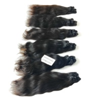 Extensions de cheveux vietnamiens 100% vierges en gros, double trame machine, lots ondulés, cheveux bruts non traités, type Temple, ondulation Water Wave