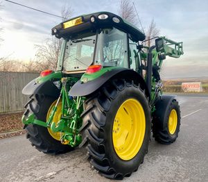 รถแทรกเตอร์การเกษตรดั้งเดิมใช้งานได้อย่างเป็นธรรม Johnn Deeere 5100M ฟาร์มพร้อมรถตักหน้า 543R 4x4 รถแทรกเตอร์ในสต็อกตอนนี้ - Product Image 2