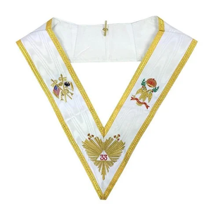 Collar de Oficial de la Orden de las Mujeres de la Masonería, Regalo de Artesanía en Resina de Alta Calidad - Product Image 1