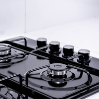 Cuisinière électrique de haute qualité pour la cuisine, avec système de sécurité automatique de coupure de gaz, panneau en verre, double foyer domestique, économe en énergie, de fournisseurs turcs