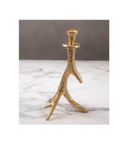 Portavelas de Metal para decoración Decoración navideña hecha a mano Portavelas Artesanías indias más vendidas Iluminación tradicional - Product Image 1