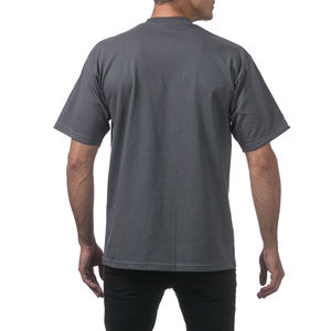 เสื้อยืดแขนสั้นคอลูกเรือผู้ชายหนักธรรมดา - Product Image 5