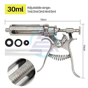 Jeringa Automática Veterinaria de 10/20/30/50 ml, Inyector Continuo de Vacunas, Inyección de Metal para Ganado, Animales, Cerdos, Toros, Ovejas, 1 Pieza - Product Image 5