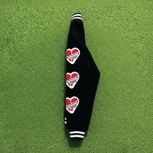 Vestes bomber brodées avec logo personnalisé Manches en cuir Veste de baseball rétro Varsity pour hommes - Product Image 6