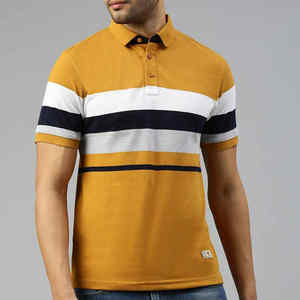 Último estilo Personalizar Diseño Hombres Polo Camiseta Precio asequible Color sólido Golf Hombres Polo Camiseta - Product Image 2