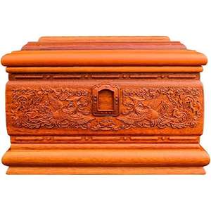 Urnas de madera maciza de calidad de exportación Acabado pulido Decoración para el hogar Decoración de madera de cremación sólida para almacenamiento de cenizas humanas de la India - Product Image 2