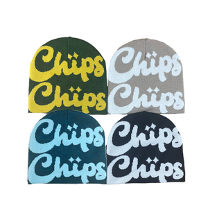 OEM Customized 100% Acrylic Jacquard Knit <b>Beanie</b> Stylish <b>Streetwear</b> Animal Pattern Hand Knitted Y2K Washed Wholesale - Product Image 4