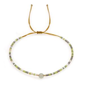 สร้อยข้อมือลูกปัดมิยูกิถักสีสันสดใสสไตล์โบฮีเมียนแบบปรับได้ ทำด้วยมือสำหรับผู้หญิง - Product Image 6