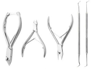 Juego de instrumentos de Podología de acero inoxidable de calidad superior con fuente de alimentación manual certificada CE para uso en hospitales y clínicas - Product Image 2