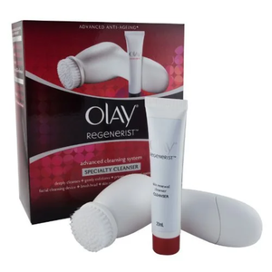 Olay Cepillo Limpiador Facial Regenerist, Exfoliante Facial con 2 Cabezales de Cepillo - Product Image 1