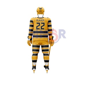 Wholesale High Quality New Adults Wear Comfortable Ice Hockey Uniform Digital Print 100% Polyester Quick Dry Ice Hockey Uniform - Product Image 5