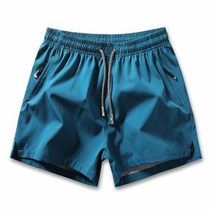 Shorts pour hommes printemps et été couleur unie Shorts Ice Sense poche zippée pantalon fendu Shorts grande taille - Product Image 1