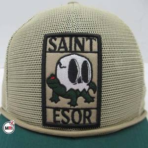 Chapeau classique à 5 panneaux avec bord incurvé de haute qualité ajusté OEM broderie 3D Logo personnalisé et casquette de baseball brodée - Product Image 3