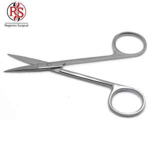 Ciseaux à iris manuels à prix avantageux, droits, 3,75 pouces, en acier chirurgical inoxydable, certifiés CE - Product Image 2