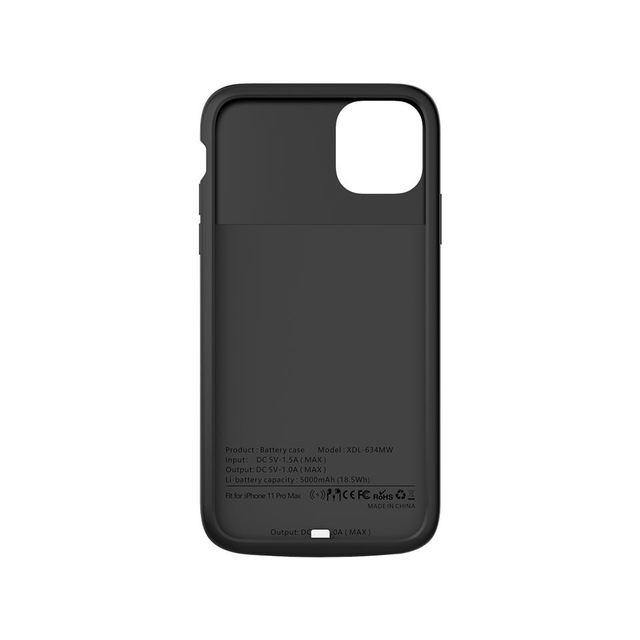 Battery Case Compatible IPhone 11 Pro High Capacity 5000mAh Li-Polymer Waterproof Shockproof Overcharge Protection Quick Charge