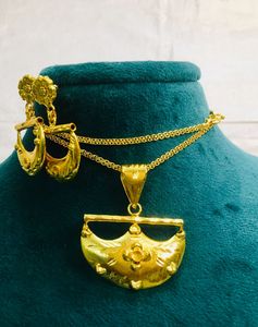 Alta joyería europea 18K chapado en oro Vintage pendientes opacos colgante perlas cadenas de diamantes regalo de boda para mujeres América Europa - Product Image 5