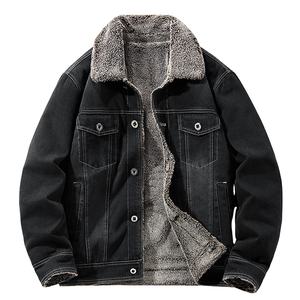 Veste en jean pour homme de haute qualité, personnalisée, avec doublure en laine, veste en jean thermique chaude, manteau en jean décontracté pour homme 2026 - Product Image 2