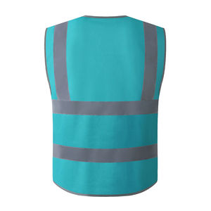 Chaleco de Seguridad Industrial de Último Diseño, 100% Poliéster, Alta Visibilidad, Transpirable, Certificado CE, Múltiples Bolsillos, Impermeable, para Exteriores - Product Image 2