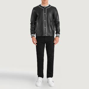 Slim Fit Adult Size <b>Men</b> Leather Varsity <b>Jackets</b> Warm Winter Customized Design <b>Long</b> Sleeves Button Closure <b>Men</b> Varsity <b>Jacket</b> - Product Image 6