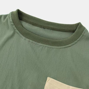 Conjunto de camiseta y pantalones cortos de punto para hombre con gráfico de 2 piezas personalizado de fábrica, Conjunto de camiseta de algodón transpirable estampado rentable - Product Image 5