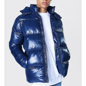 Lightweight <b>Thin</b> Men's <b>Waterproof</b> Windproof Reversible Breathable Hooded Puffer <b>Jacket</b> Winter Outdoor Stylish Streetwear - Product Image 1