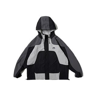 Nouvelle veste coupe-vent légère en crêpe imperméable en gros de couleur unie à la mode pour hommes et femmes - Product Image 5