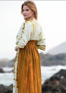 ชุดกิโมโนมัดย้อมลายสีพาสเทลสำหรับผู้หญิงชุดยาวสไตล์ลำลองพิมพ์ลายสีสันสดใสฤดูร้อน - Product Image 4