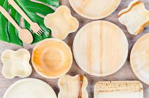 Assiettes en feuilles d'arec en gros, assiettes jetables compostables naturelles, approvisionnement en vrac, fabriqué au Bangladesh - Product Image 3