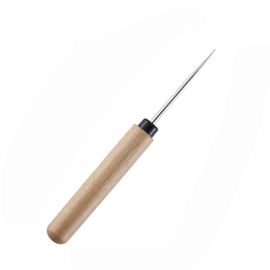 Leather Awl Hand <strong>Stitcher</strong> Wood <strong>Handle</strong> Leather Repair Tool for DIY - Product Image 4