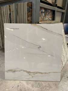 กระเบื้องปูพื้นพอร์ซเลนคลาสสิกทันสมัยสีขาวทองขัดเงาสำหรับตกแต่งภายในวิลล่าสำนักงาน - Product Image 6