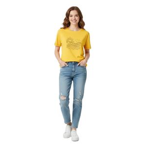 Camisetas de Mujer de Manga Corta, Estilo Casual, Tela de Algodón Ligera, Ajuste Cómodo, Diseño Relajado, Perfectas para Uso Diario - Product Image 2