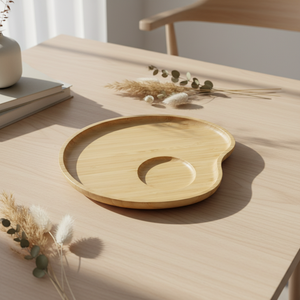 High Quality 3203017-23X20.2 Food Safe Rectangular Wooden Serving <b>Tray</b> For Modern Tea Sets - Product Image 2