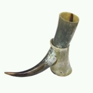 แก้วมักฮอร์นธรรมชาติภาชนะใส่เครื่องดื่มขัดเงาแบบชนบทถ้วยสำหรับใส่เครื่องดื่มใช้ในชีวิตประจำวันและตกแต่ง - Product Image 5