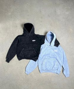 เสื้อมีฮู้ดลายเฮฟวี่เวทสำหรับผู้ชายเสื้อยืดผ้าฝ้ายพิมพ์ลายกราฟิกแนวสตรีทโอเวอร์ไซส์ใหญ่พิเศษ - Product Image 5