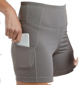 2025 pantalones cortos de entrenamiento de cintura alta para mujer, pantalones cortos de motorista de cintura alta para levantamiento de gimnasio, pantalones cortos de botín con glúteos hechos por Pakistán - Product Image 1