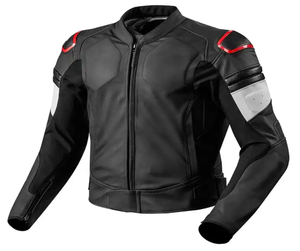 Para los hombres Chaqueta de cuero de moda con cintas reflectantes Chaqueta - Product Image 6
