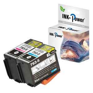 INK-POWER 793-5 Premium Color Compatible Red Blue Ink Cartridge for <strong>Pitney</strong> <strong>Bowes</strong> DM100 DM200 DM150 P700 Printer - Product Image 1