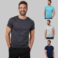 T-shirts de sport numérique à séchage rapide anti-boulochage à manches courtes pour hommes