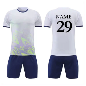Mejor precio personalizado de alta calidad 100% poliéster fútbol Jersey uniforme transpirable de secado rápido ligero precio barato tarifa baja - Product Image 2