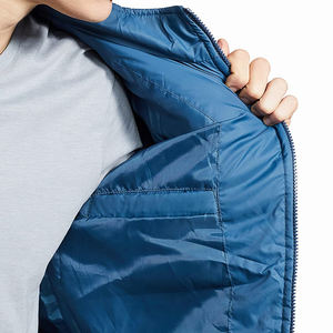 Chaquetas acolchadas de nailon con capucha extraíble para hombre, de Color azul, las más vendidas, hechas en Pakistán - Product Image 6